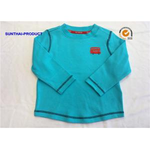 China Size Custom Children T Shirt 100% Cotton Interlock Full Sleeve T Shirts For Kids supplier