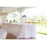 China White Lining Adored Aluminum Framed Luxury Wedding Tents , Beach Wedding Marquee wholesale