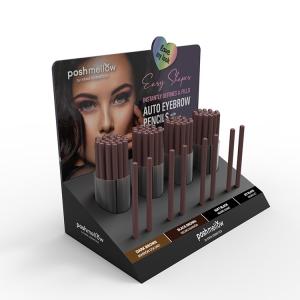 China Customized PVC Display Stand Foam Board Eyebrow Pencils Display Racks For Cosmetics supplier
