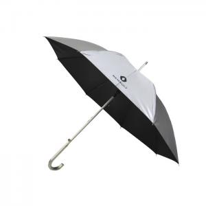 China Plastic Handle Polyester Pongee Custom Logo Golf Umbrellas supplier