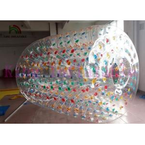 China Colorful PVC Transparent Blow Up Toy Inflatable Water Rolling Balls supplier