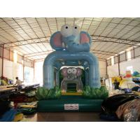 China New Kids Inflatable Bounce House Cute Inflatable Elephants Mini Bouncer For Birthday Party Present on sale