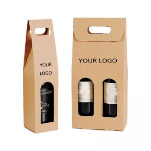 Polishing Wine Bottle Gift Boxes UV Coating Custom Printed Wine Boxes