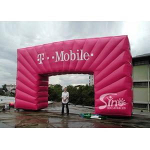 New design pink outdoor commercial T-Mobile inflatable arch for activities