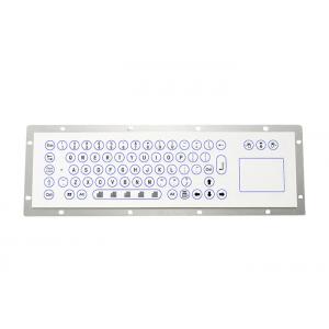China TTL RS485 Keyboard , Panel Mount Industrial Membrane Keyboard With Touch Screen Cursor supplier