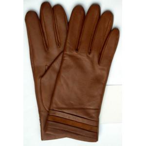 2014 fashion brown leather glove for winter