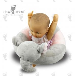 Stuffed Baby Infant Sitting Chair Warm Elephant Plush Animal Seat 53cm