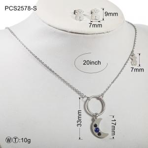 20g Stainless Steel Silver Plated Jewellery Set for Anniversary