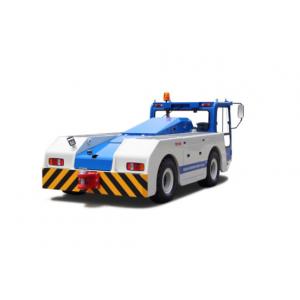 China 100 / 150 Ton Battery Operated Platform Truck , Blue Color Steel Electric Aircraft Tow Tractor For Airport supplier