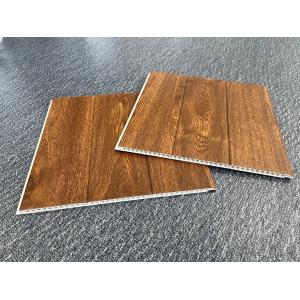 CE Outdoor PVC Wall Cladding Panels Thickness 9mm Wooden Color