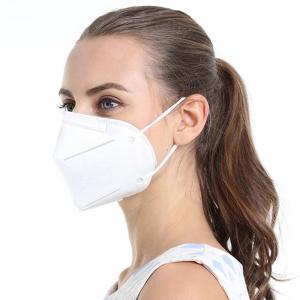 China Damp - Proof Disposable Dust Mask White Color 3D Solid Arc Design Smooth Breathing supplier