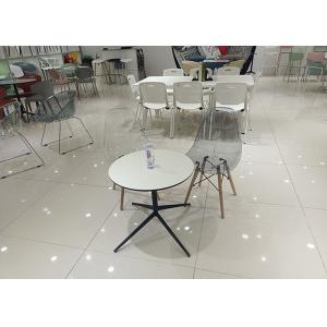 Banquet Clear Acrylic Dining Chairs Beech Legs In Hotel Room