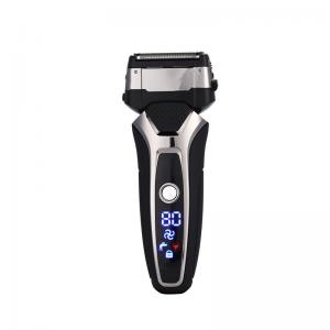 China Black Rechargeable Electric Shaver Size 15.8 * 5 * 3.7cm Dry / Wet Dual Use For Travel supplier