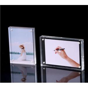 China Transparent Crystal Custom Acrylic Fabrication 20mm Acrylic Photo Frame supplier