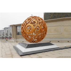 Abstract Large Modern Outdoor Sculpture , Contemporary Ball Garden Sculptures