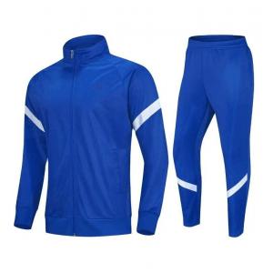                  Custom Soccer Tracksuit Jacket Sport Training Tracksuit Quick Dry Men 2 Piece Set Football Jacket             