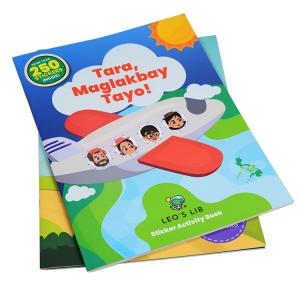 China OEM factory cheaper price full color printing kids educational creative activity custom sticker book supplier