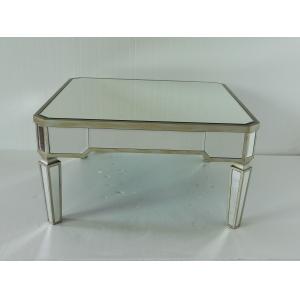 China Hotel Lobby Mirrored Coffee Table Different Color Optional 31.5 Inch supplier