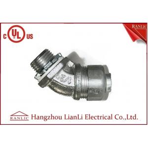 3/4" Flexible Conduit Fittings / Insulated Flexible Duct Connector , UL Certification