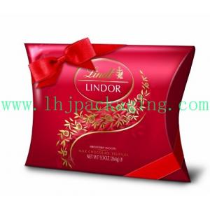China pillow box with ribbon supplier