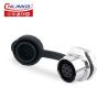 Cnlinko M12 Metal 7 Pin Plug Socket IP68 Waterproof Electrical Connector with Dust Cover