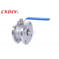 China 1pc Handle Wafer Flanged Ball Valve PTFE PPL Seat Italy Ball Valve Normal Pressure on sale