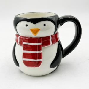 Penguin Shape Tea Cup Christmas Ceramic Coffee Mugs Drinking Furniture Holiday Gifts