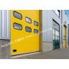 Vertically Opening Transparent Industrial Garage Doors With Flexible Curtain
