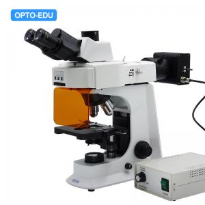 China OPTO-EDU A16.2601 40x - 1000x LED Trinocular Fluorescence Microscope For Research / Learning supplier