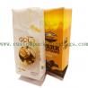 Bolsos de café que se puede volver a sellar reciclados amarillo de la cremallera