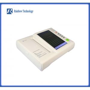 Portable Medical ECG Machine 12 Channel ECG Waveforms 7'' Color Touch Screen