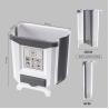 China Garbage Hanging Expandable Cabinet Foldable Wall Mounted Zhejiang Folding Kitchen Trash Can With Press Top wholesale