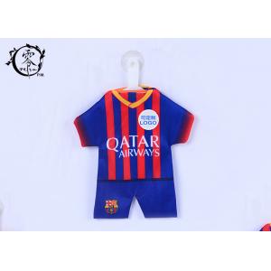 China Soccer Fans Car Decoration Items Window Mini Jersey With Sucker Hanger Promotion Gifts supplier