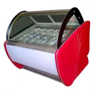 China 1500mm Back Door Ice Cream Showcase Freezer 480L Capacity Auto Defrost Type supplier