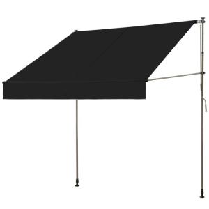 China Manual Operation Balcony Clamp Awning 300cm Wide with Hand Crank and Height Adjustable wholesale
