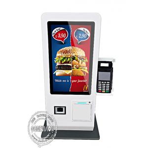 Desktop POS 15.6 Inch Self Service Touch Screen Kiosk With Printer