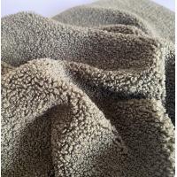China 350gsm Teddy Sherpa Fabric 288F 150D For Winter Clothes Upholstery Carpet on sale