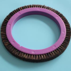 China Artos Stenter Machine Parts Brush Wheel Plastic Body Bristle Pig Hair 145mm Inner Dia supplier
