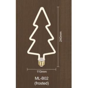 Frosted Dimmable Filament Bulb Christmas Tree Shape 8w Led Edison Bulb E27 Dimmable