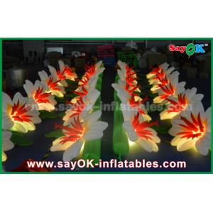 Wedding 8m Nylon Cloth Inflatable Lighting Party Decoration Lighting Inflatable Flower Models With Remote Controller