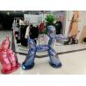 customize size hotel mall decoration dog statue with metal color as decoration