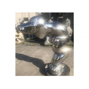 Decoration Metal Steel Dog Sculpture, Stainless Steel Dog Sculpture