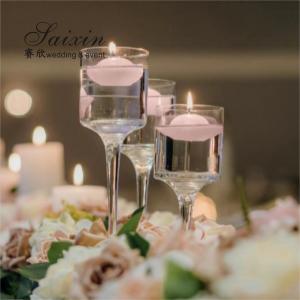 Cheap Floating Candles Holder Glass Wedding Decoration Supplies 3pcs/set Candles Holder Small Centerpiece