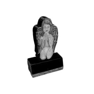 Black granite angel engraving baby headstones