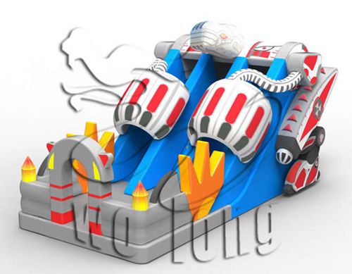 new design commercial robot inflatable slide