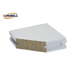 Color Coated Operating Room Walls Rock Wool Sandwich Panel Fire Prevention
