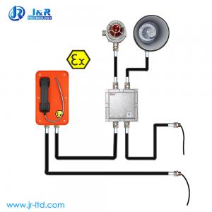 China Orange Hotline ATEX Explosion Proof Telephone With EX Horn , EX Beacon supplier