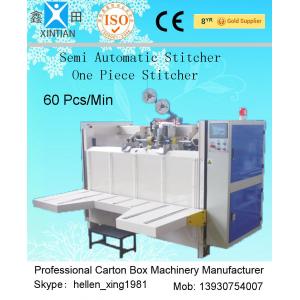China Carton гофрированная машина сшивателя Semi автоматическая Cartoning для 3 слоев/5 слоев - доска supplier
