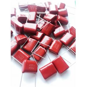 Practical Red 1uf 400v Polyester Capacitor , Anti Interference Poly Film Capacitor