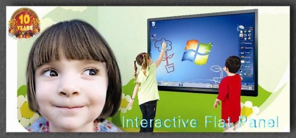 Six-point touch Interactive LED Screen Monitor , Front PC USB interface